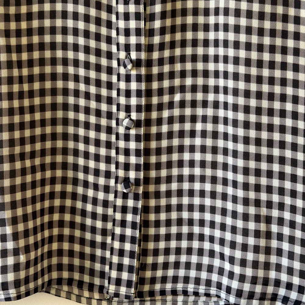 NEW Reformation Black and White Checkered Dress - Picture 5 of 7